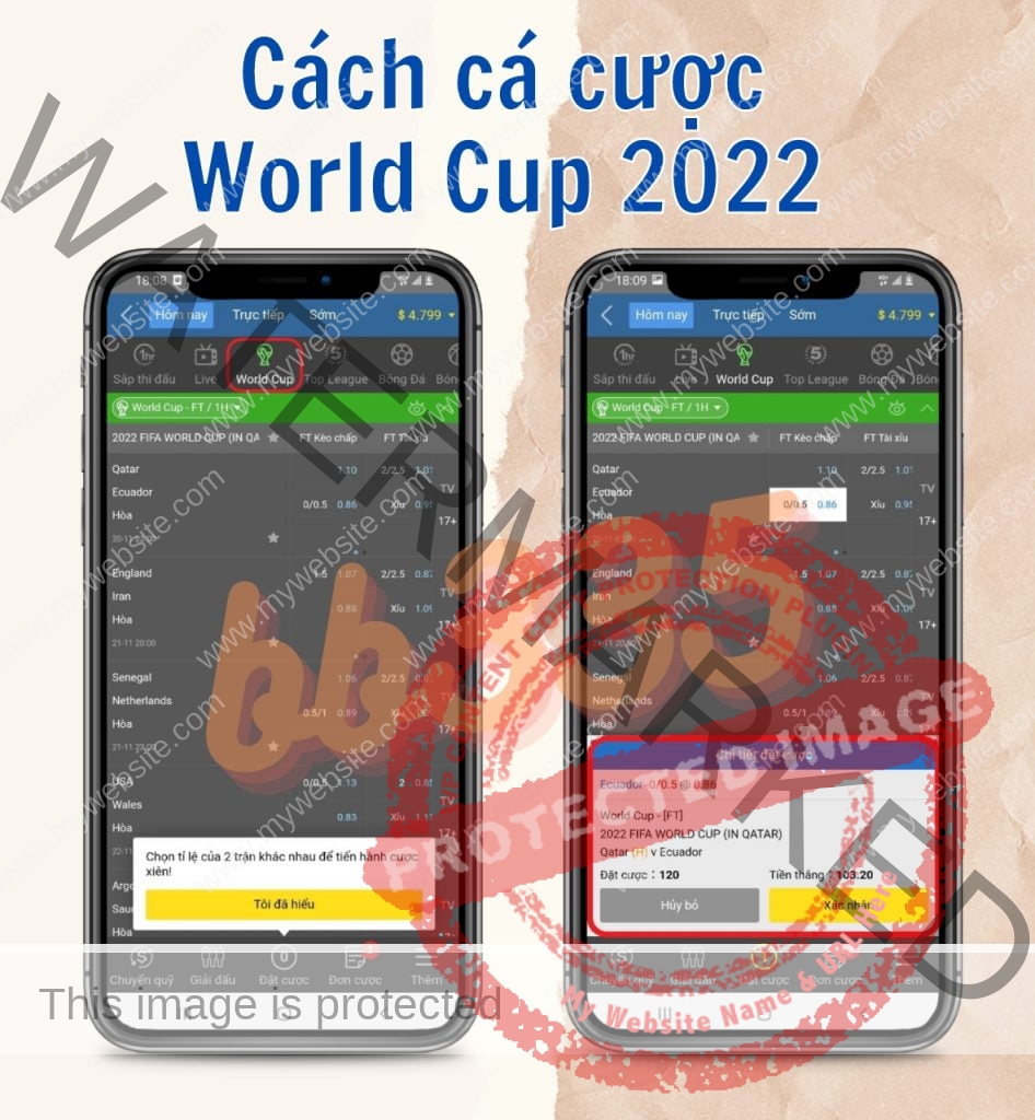 xem trực tiếp World Cup trên điện thoại